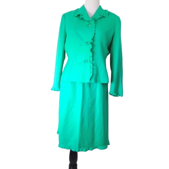 LE SUIT 2 PIECE JACKET/SKIRT SET SIZE 14P - Picture 1 of 14